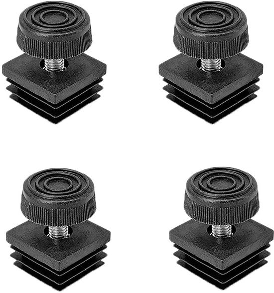 Piedini di livellamento 4 pezzi - Antiscivolo - Adattabili - Resistenti - 30 x 30mm Viti M8