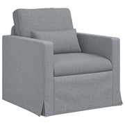 Divano | Divano da soggiorno | Sofa Grigio chiaro 78 x 78 x 80 cm Tessuto