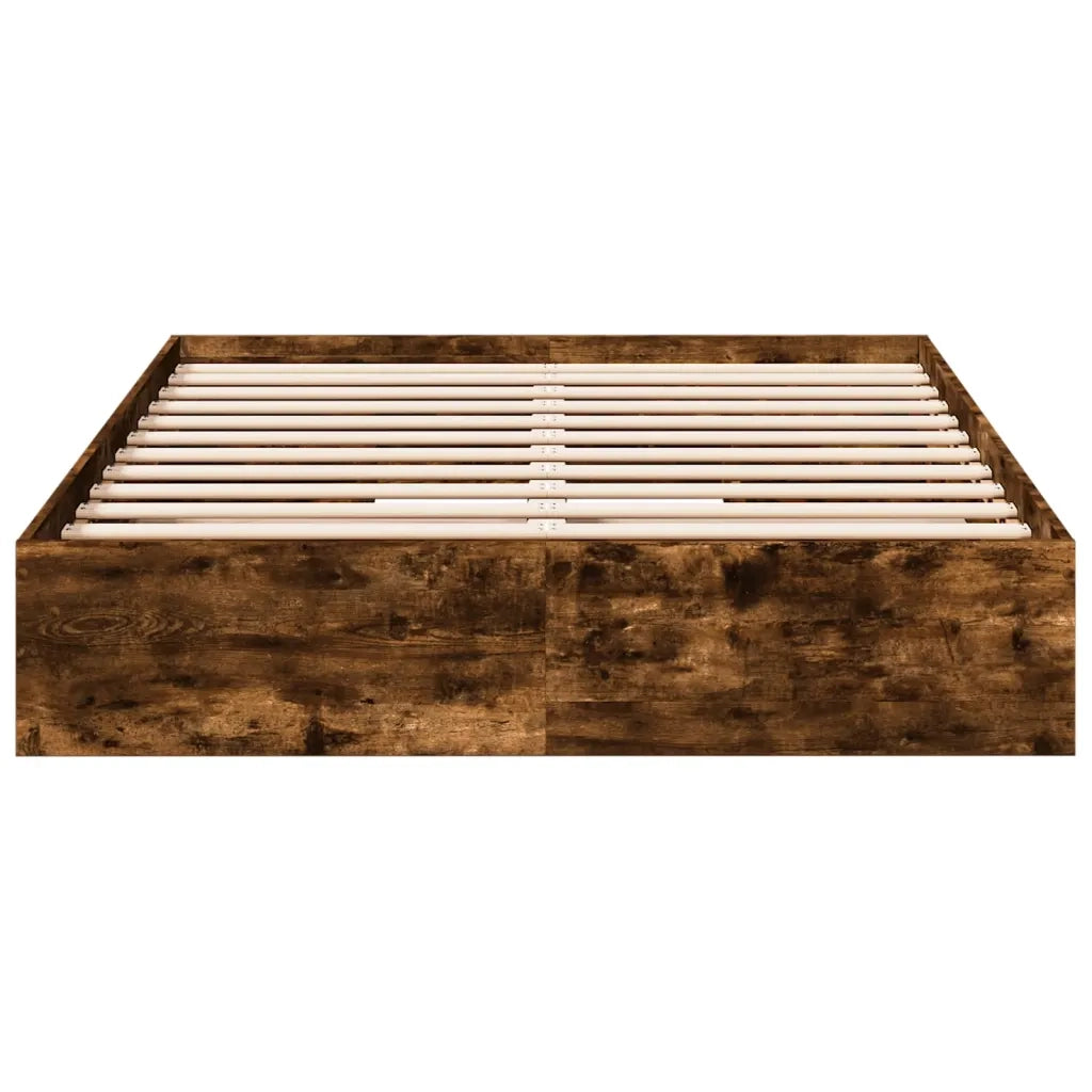 Giroletto con Cassetti Rovere Fumo 120x200 cm Legno Multistrato