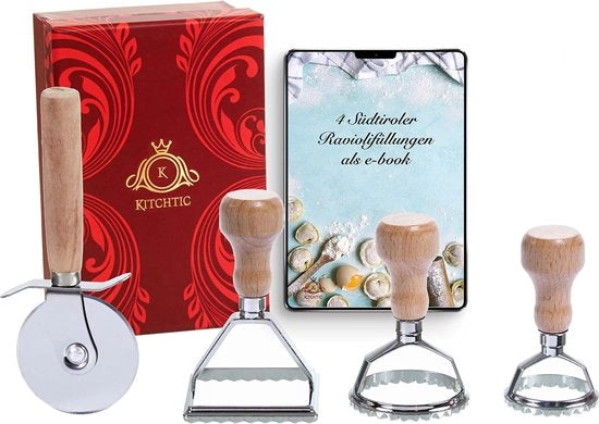 Set di taglieri di ravioli premium 6 in pezzi - il set perfetto per fare facilmente sacchetti di ravioli, migliori taglieri di ravioli, set di taglieri di ravioli in scatola regalo