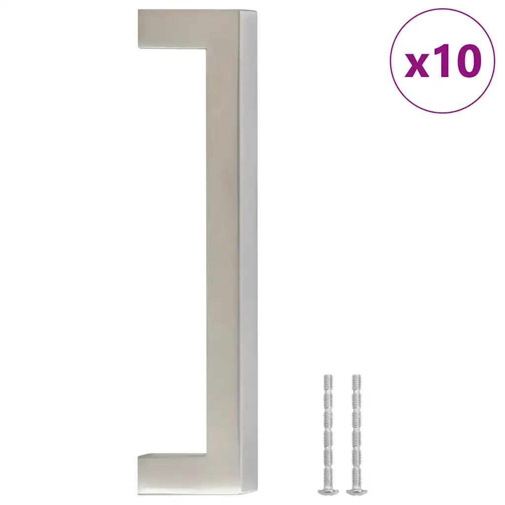 Maniglie per Mobili 10 pz Argento 128mm in Acciaio Inox CFW2788558