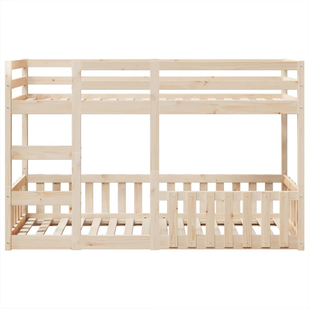 Letto a Castello 90x190 cm in Legno Massello di Pino