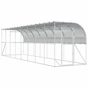 Gabbia per Polli Contro il Muro Argento 600 x 150 x 215 cm 3434738