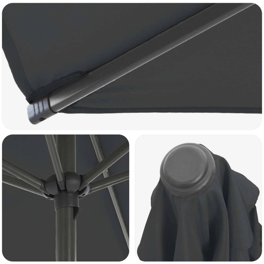 Ombrellone da giardino-Parasole da Giardino con Base 270 x 270 cm Poliestere 211925