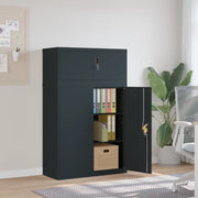 Armadio Classificatore Antracite 90x40x145 cm in Acciaio 3188330