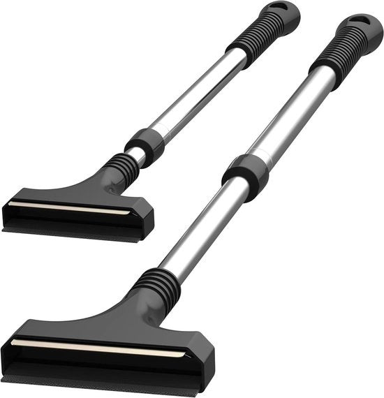 Iscialatrice per ghiaccio lunga con lamina in ottone e manico telescopico - isciatrice per auto - alluminio - 1 pezzo