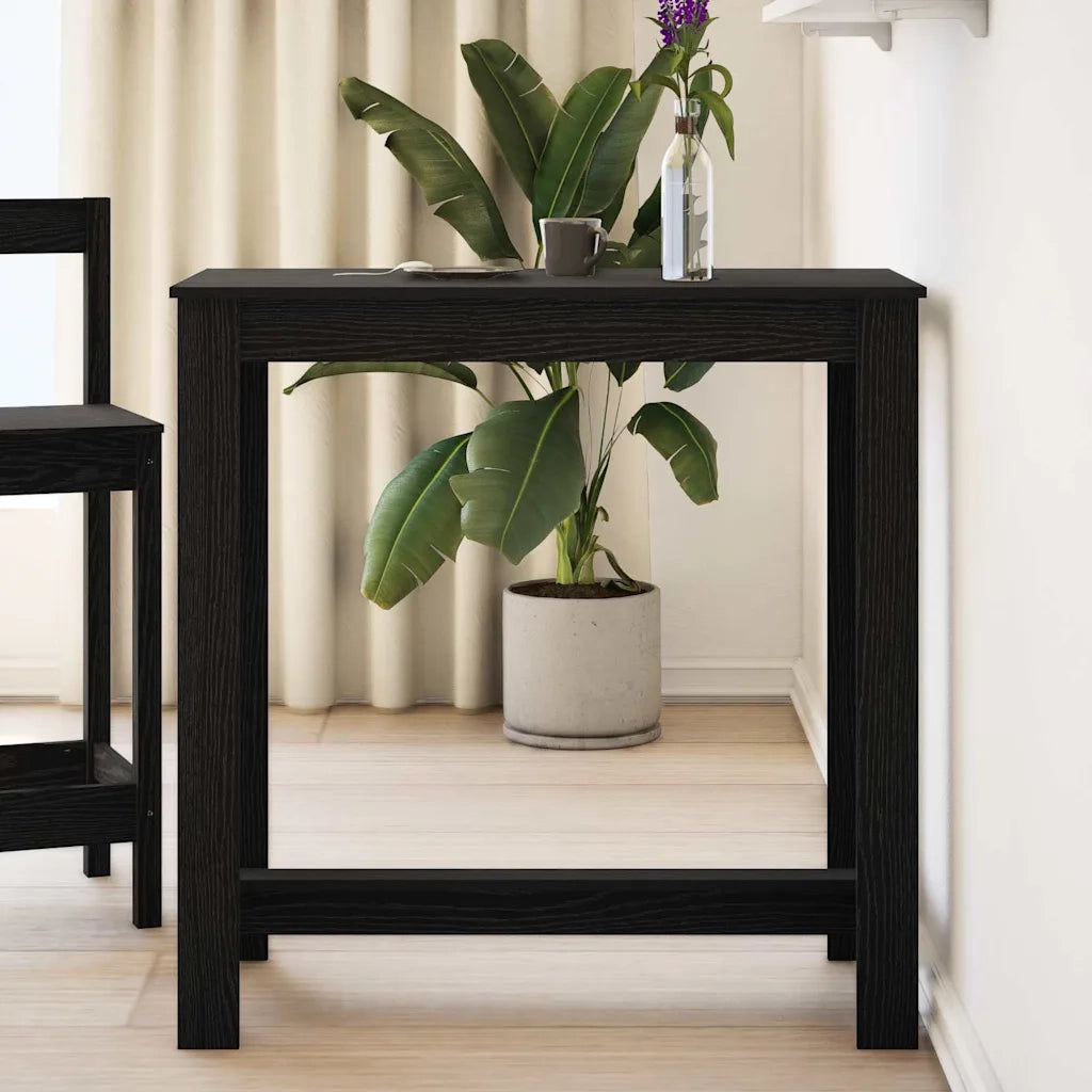 Tavolo da bar Rovere Nero 102 x 50 x 103.5 cm Legno multistrato 868079