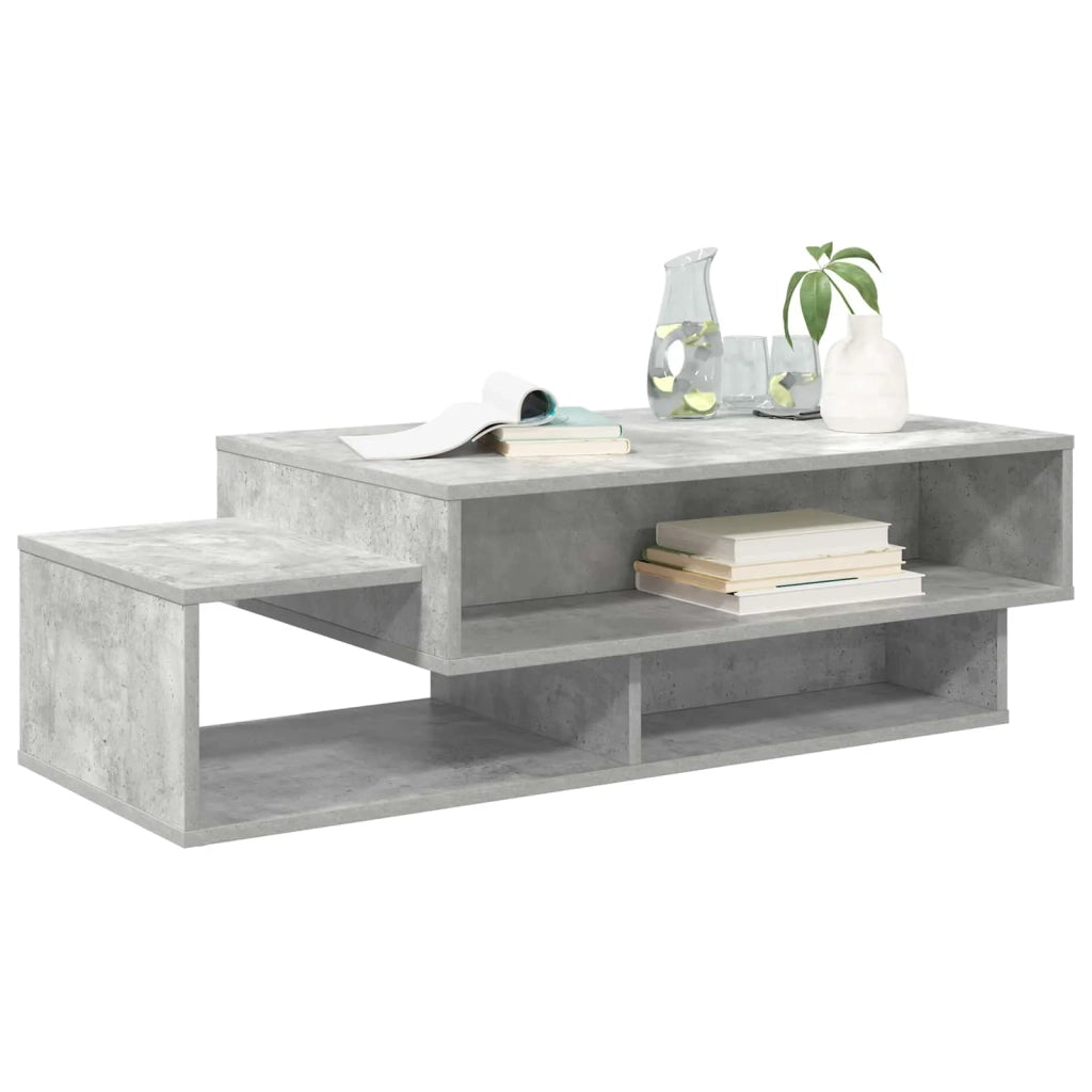 Tavolino da salotto Grigio cemento 105 x 50 x 32,5 cm 8000207