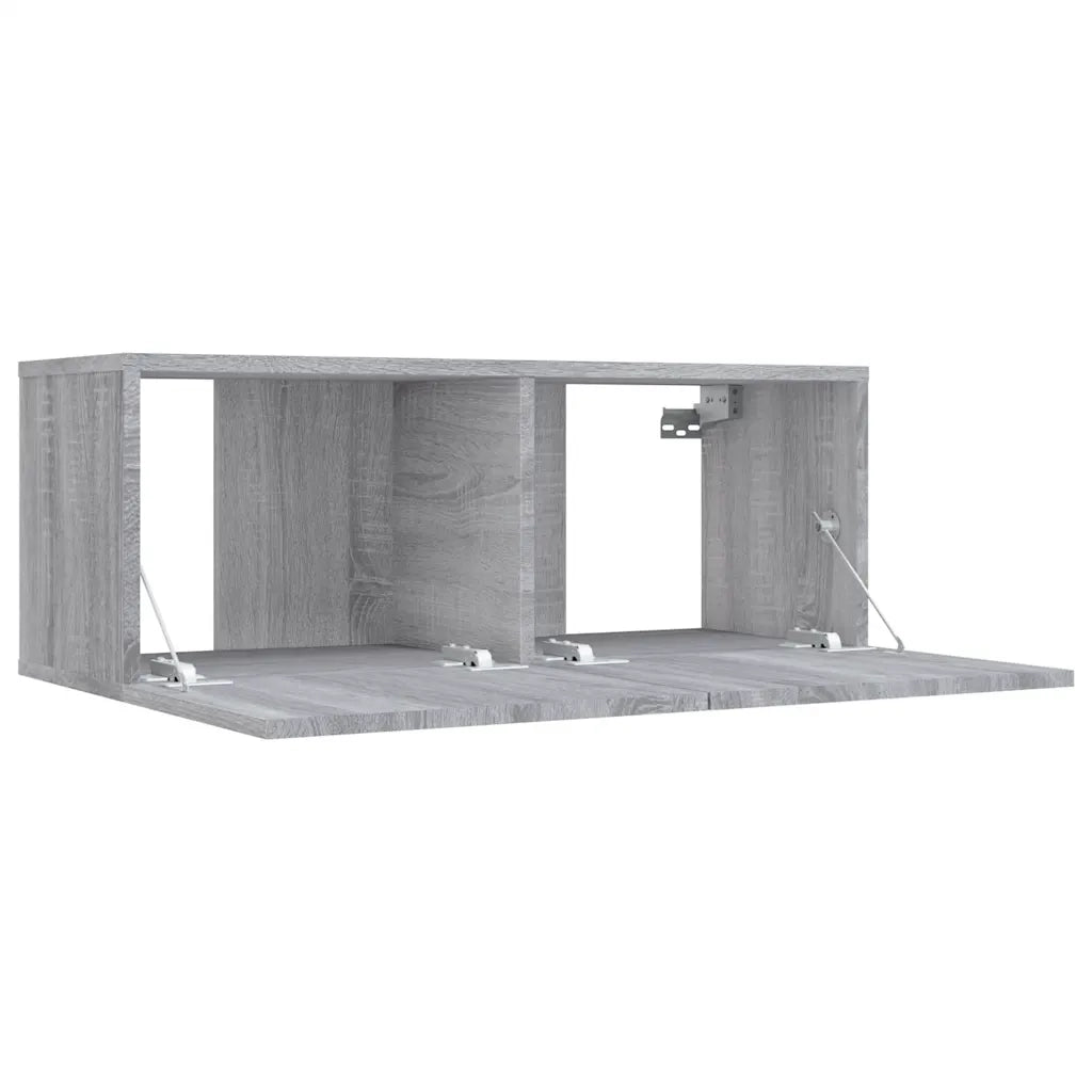 Mobile TV Grigio Sonoma 80x30x30 cm Legno Multistrato 815505