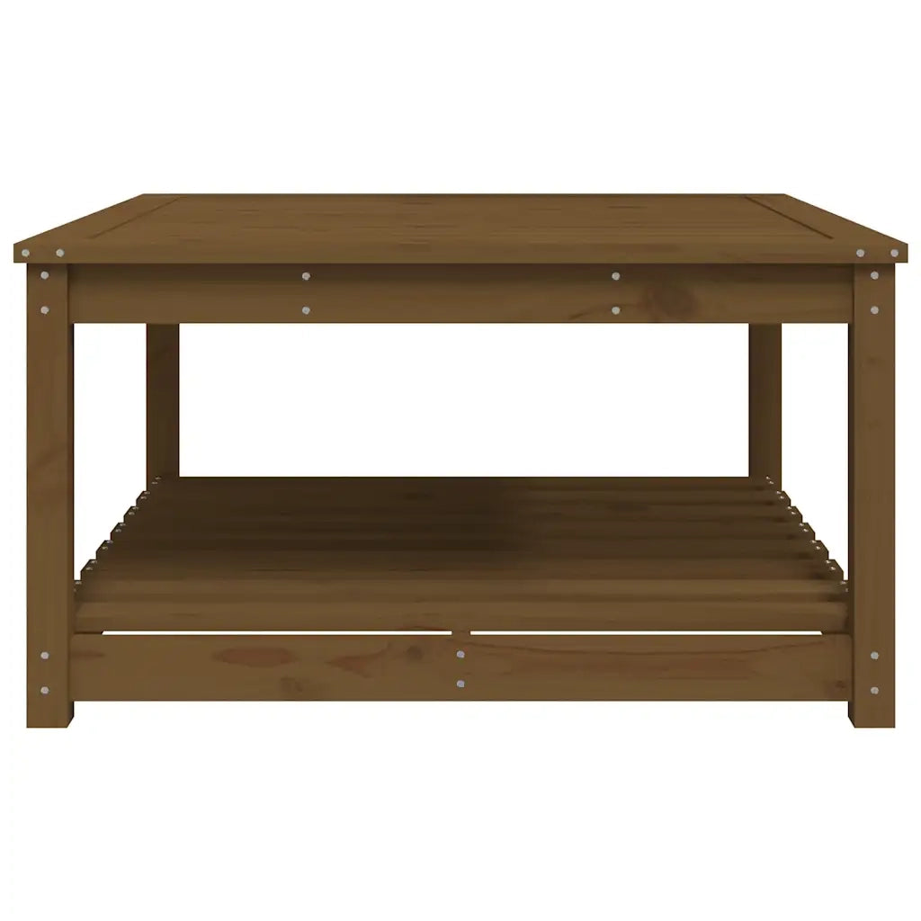 Tavolo da Giardino Ambra 82,5x82,5x45 cm Legno Massello di Pino 824144