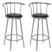 Set di 2 sgabelli da bar in legno nero dal design moderno 1202011
