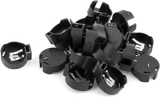 Scatola di stoccaggio per 20 batterie CR2450 in contenitore in plastica nero