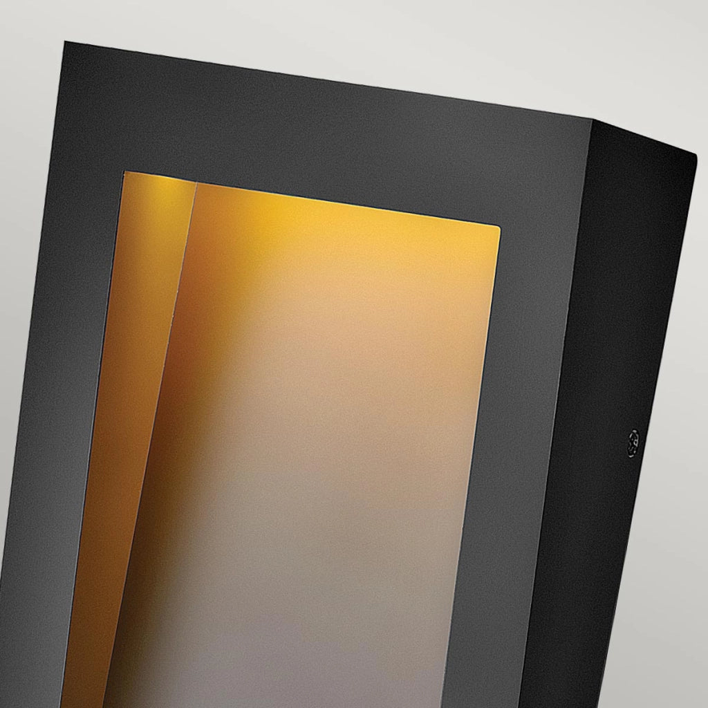 Applique esterna LED 8W 3000K nero IP44 Hinkley Taper