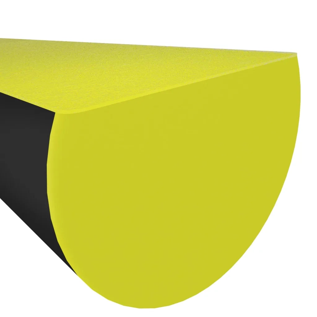 Protezioni Angoli 2 pz Giallo e Nero 4x3x100 cm in PU CFW7732228