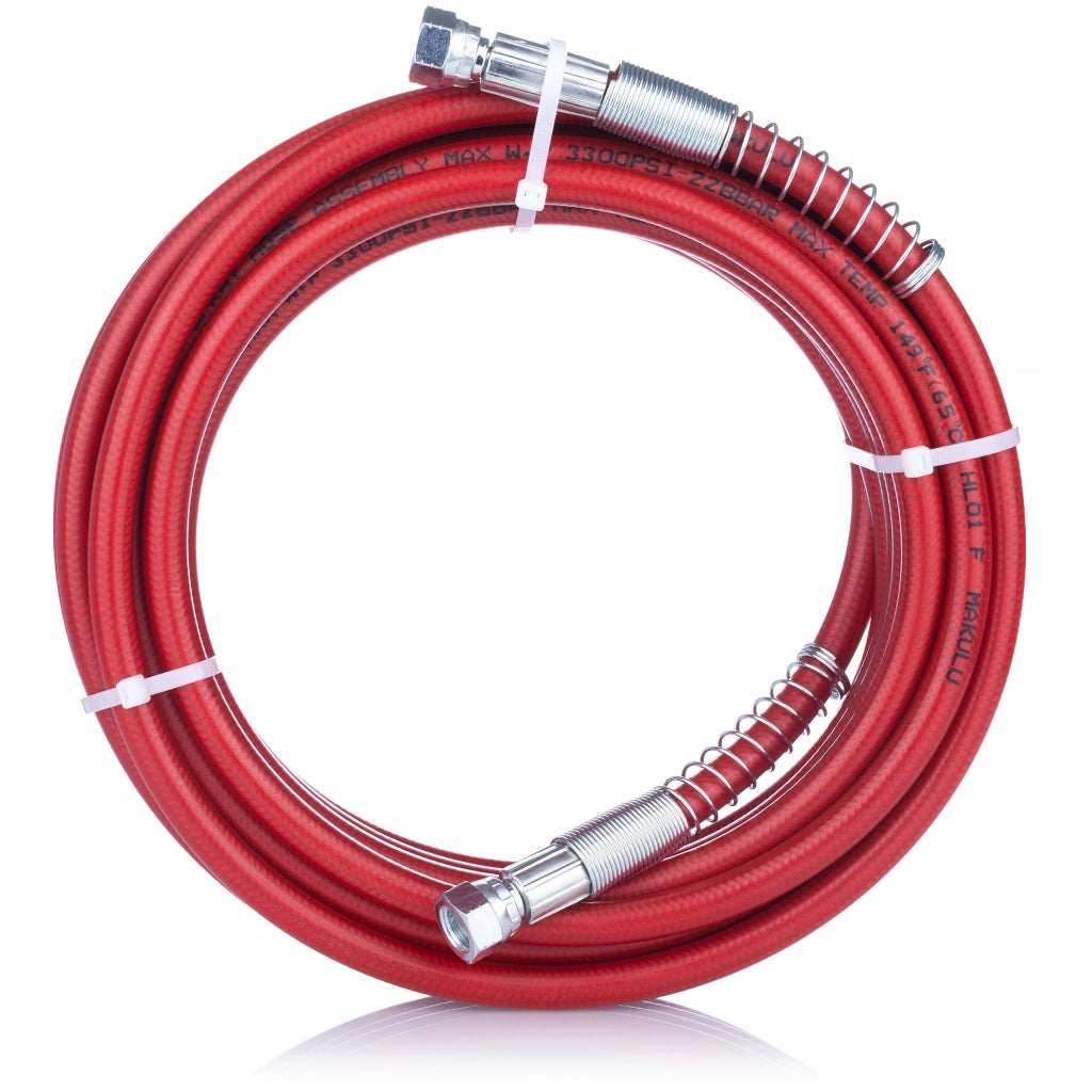Tubo Alta Pressione per Spruzzatore Airless Verniciatura 10m Rosso – Acciaio Durevole, Flessibile