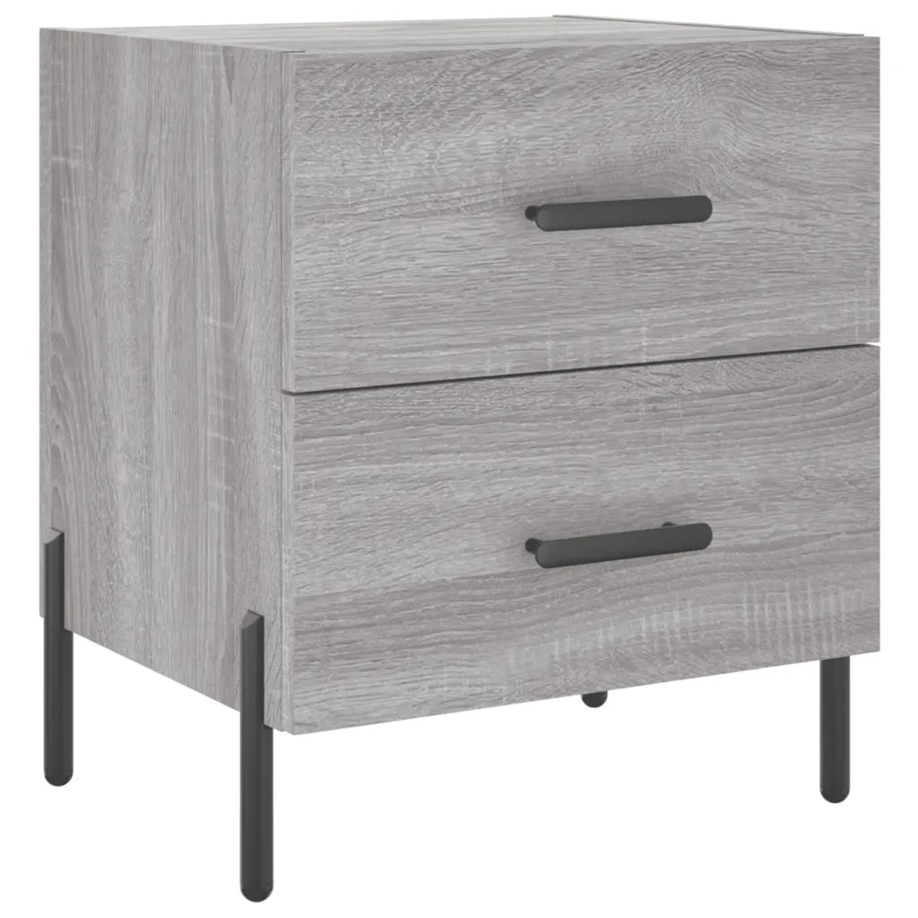 Comodino | Armadio da Notte | Mobiletto da notte Grigio Sonoma 40x35x47,5 cm in Legno Multistrato