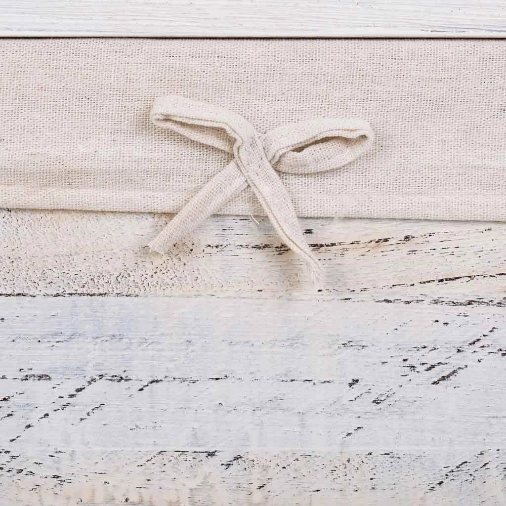 Set di 2 cesti per la biancheria in legno 40x30x54-34x26x47