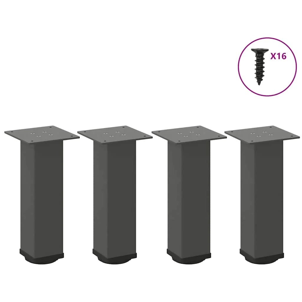 Set di 4 gambe regolabili per tavolino da caffè 30-32 cm moderne e pratiche in acciaio antracite 02_0056759