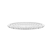 Vassoio ovale grande 45x26,5x3,3 cm trasparente