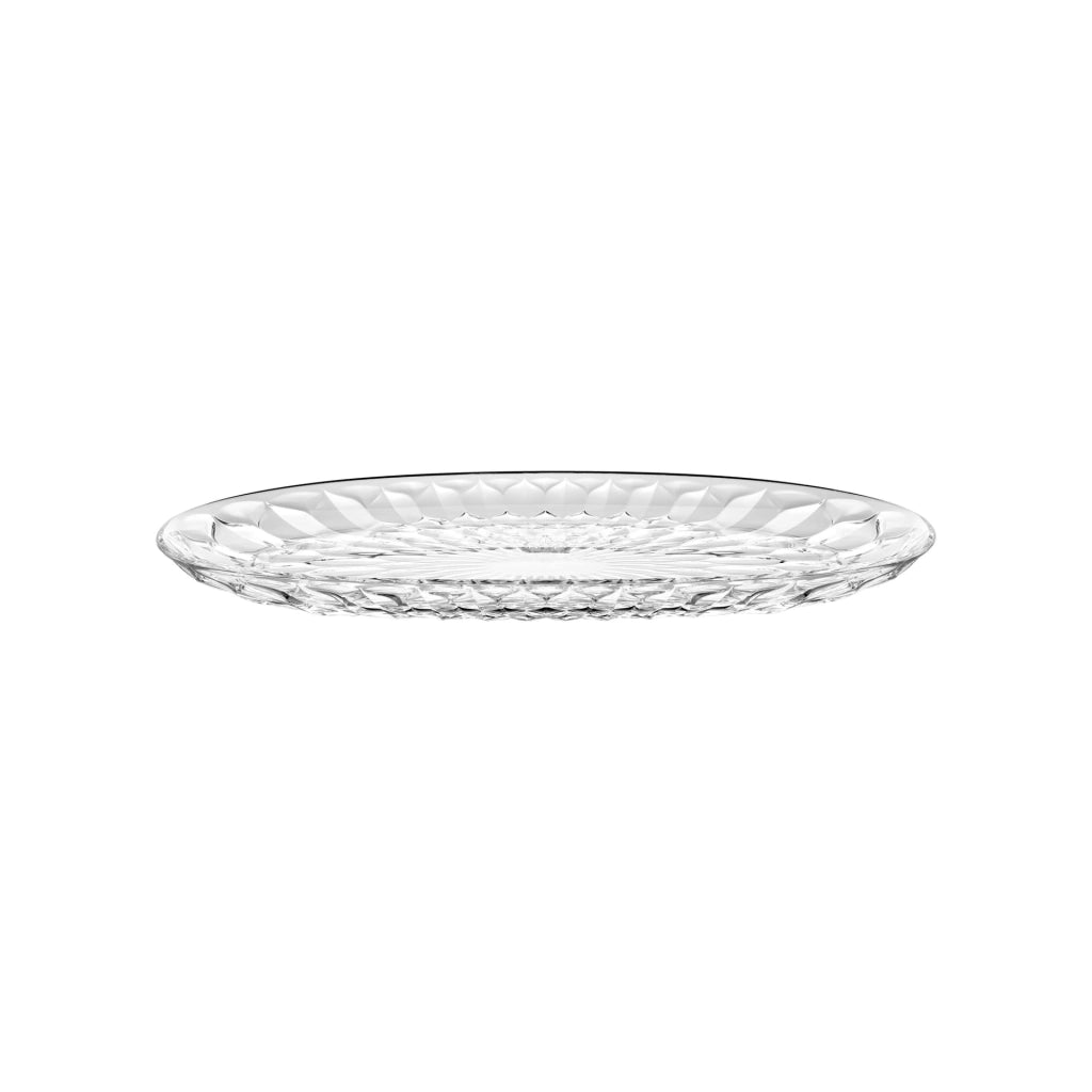 Vassoio ovale grande 45x26,5x3,3 cm trasparente