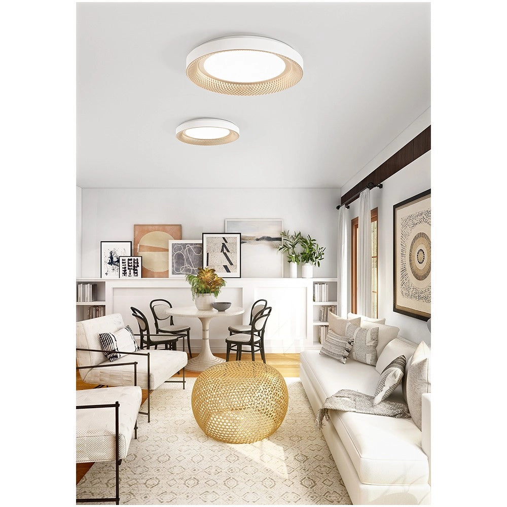 Plafoniera a led HIVE in metallo colore Oro opaco 30W Perenz ø35cm
