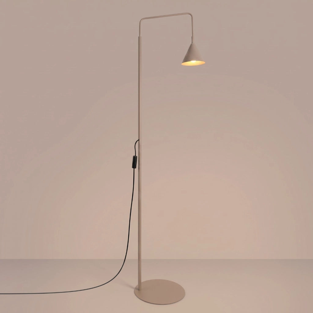 Lampada da terra NOX taupe