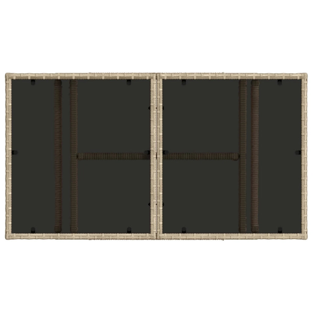 Set Divano da Giardino 12 pz Beige e Bianco Crema polyrattan 3437178