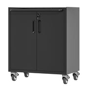 Armadio per Garage in Metallo con Ruote ¨C Zephmum ¨C 75x42x88 cm