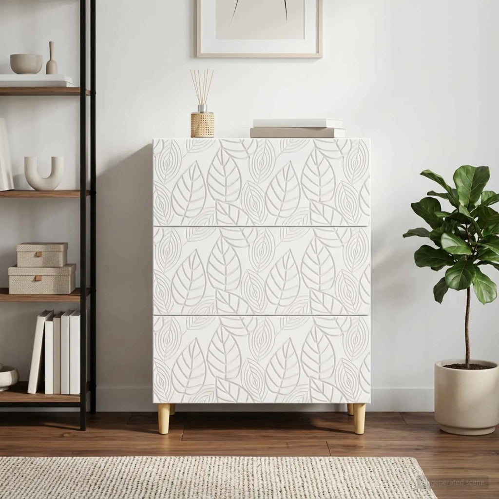 Mobile con Cassetti Bianco Lucido 66 x 34,5 x 90 cm 895069
