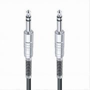 Trade Shop - Cavo Collegamento 2 Jack Da 6.5 Mm 3 Mt Cavetto Microfono Audio Stereo Jjack-07 -