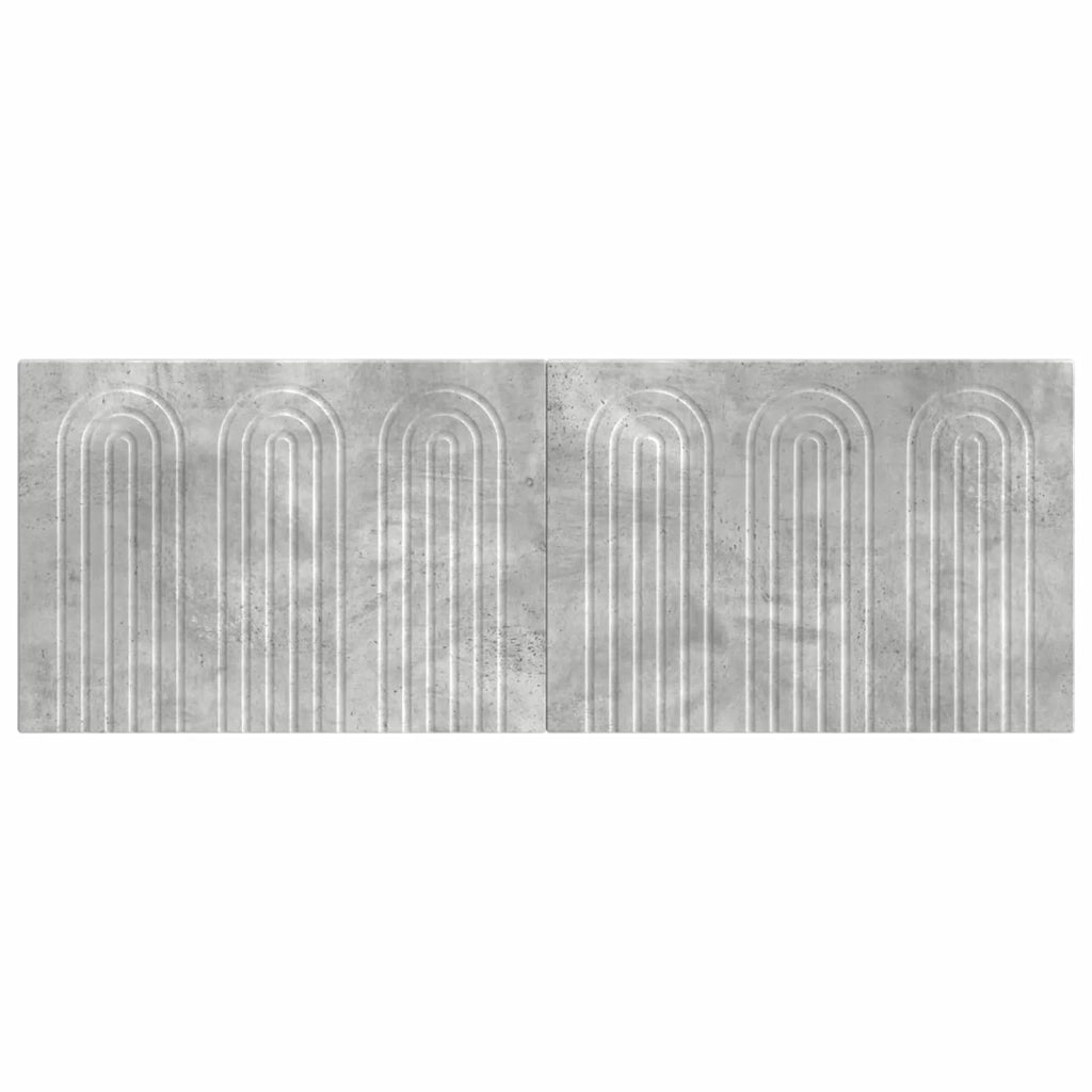 Testiera da Muro ALKMAAR Grigio Cemento Legno ingegnerizzato 896298