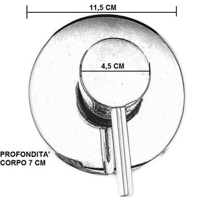 Rubinetto miscelatore Doccia Bagno Incasso Una Via Con Maniglia A Stick Moderno