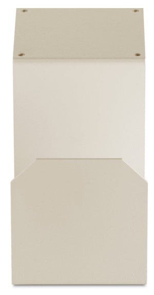 Portatubo Quadrato per Fontane da Giardino in Ferro Antiruggine Belfer 42/PGQ Avorio