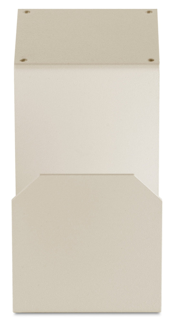 Portatubo Quadrato per Fontane da Giardino in Ferro Antiruggine Belfer 42/PGQ Avorio