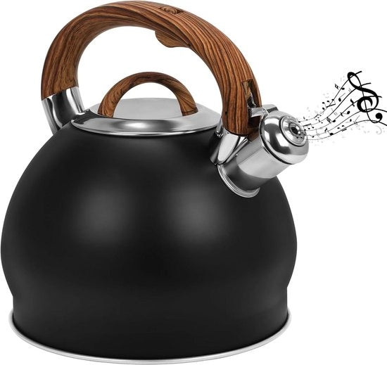 Teapot da 3L per Fornello a Gas/Induzione - Teiera da Campeggio in Acciaio Inossidabile per Tè/Caffè