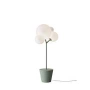 Zafferano - Lampada da terra Tree of Light per esterni e interni Salvia - Piantana LED E27 - Piano d'appoggio regolabile
