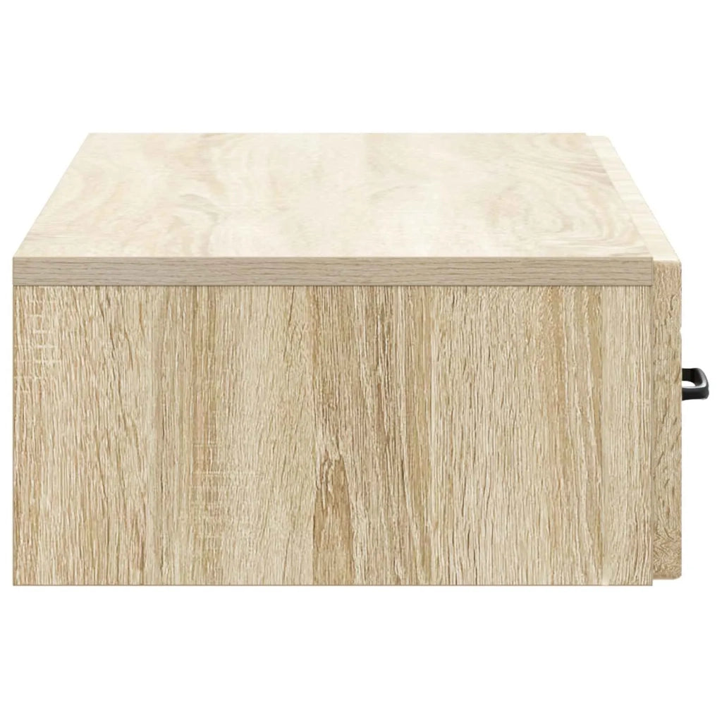 Tavolino da Parete Laterale Rovere Sonoma 87,5 x 34,5 x 17 cm 899007