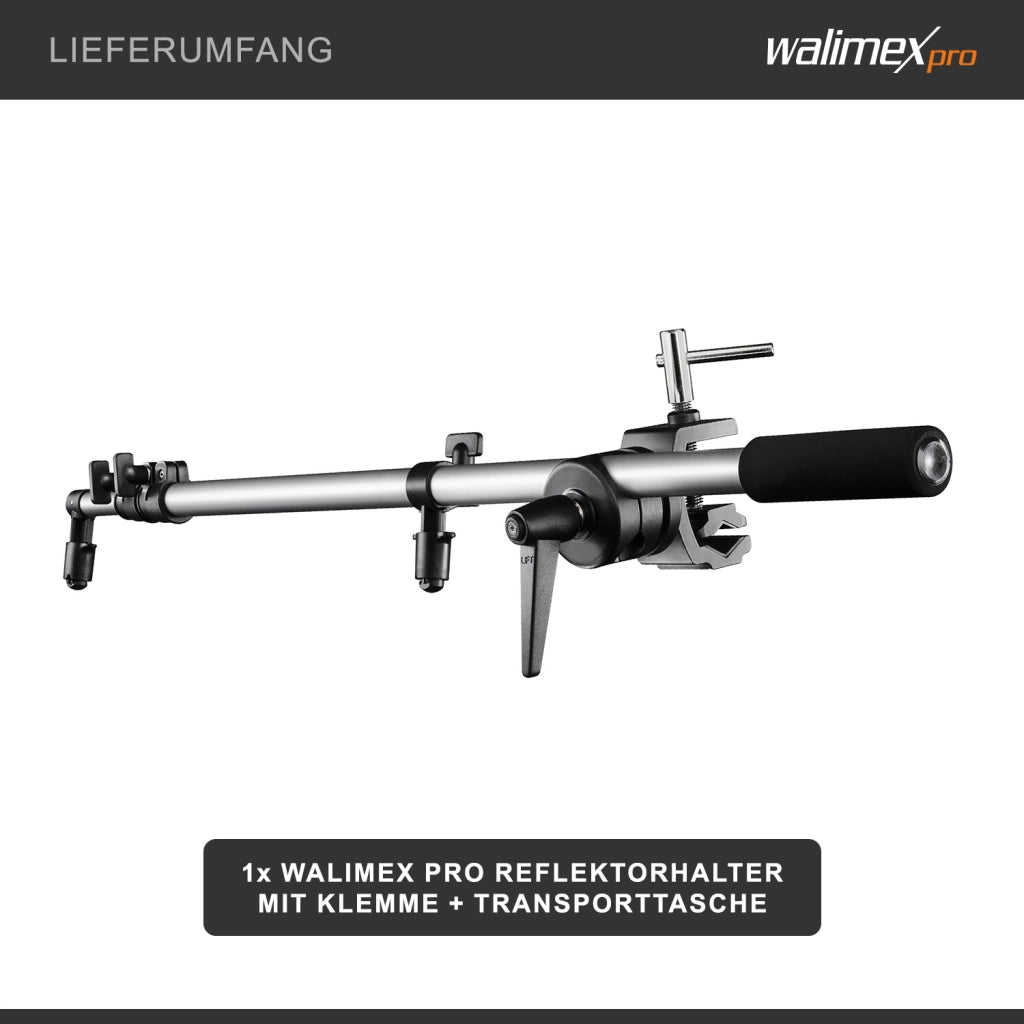 Supporto per riflettore con morsetto, 44-150cm