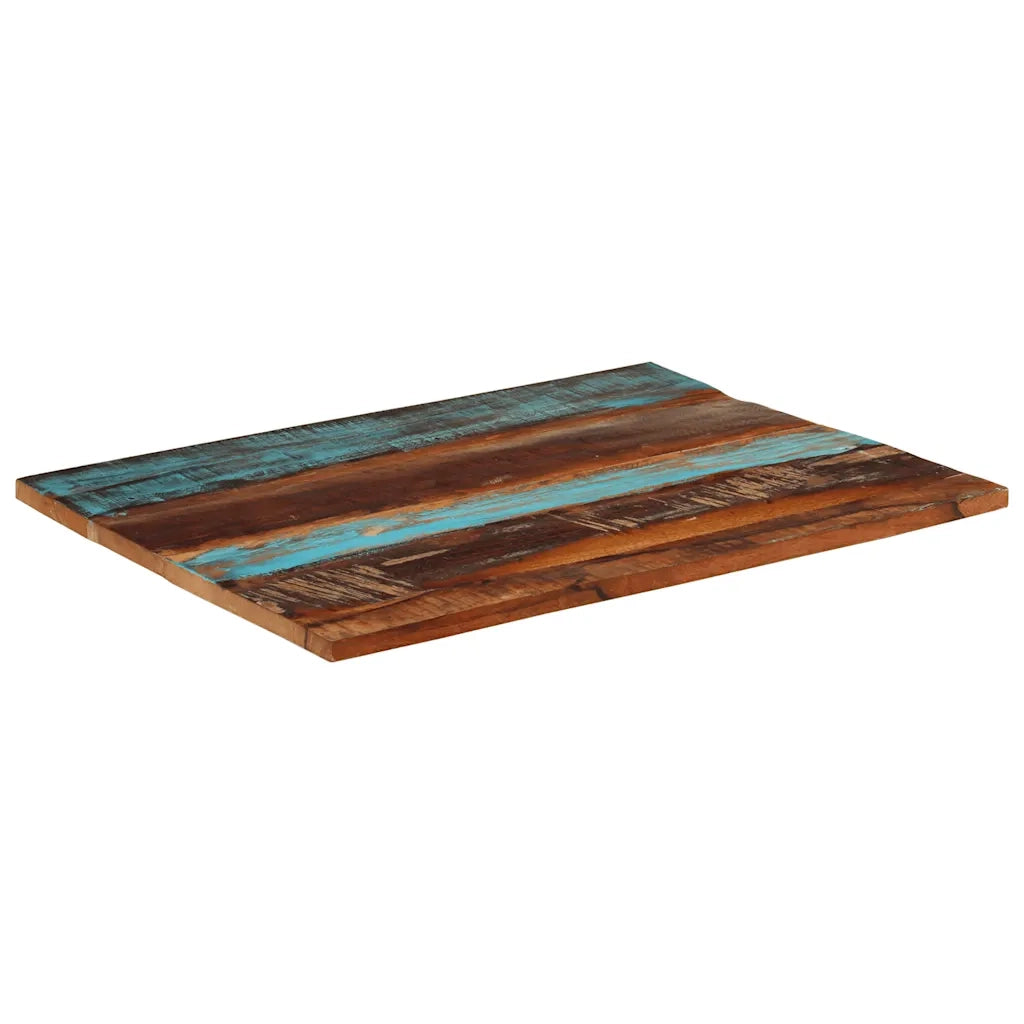 Piano Tavolo Rettangolare 70x90 cm 25-27 mm Legno di Recupero 286061