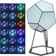 Luce da Gioco a Decadramma - Lampada da Scrivania a LED con Colori Modulabili - Luce da Tavolo con Fonte di Luce a Decadramma - Illuminazione Ambientale Unica per la Notte - Lampada per Camera da Letto e Decorazione per la Sala da Gioco