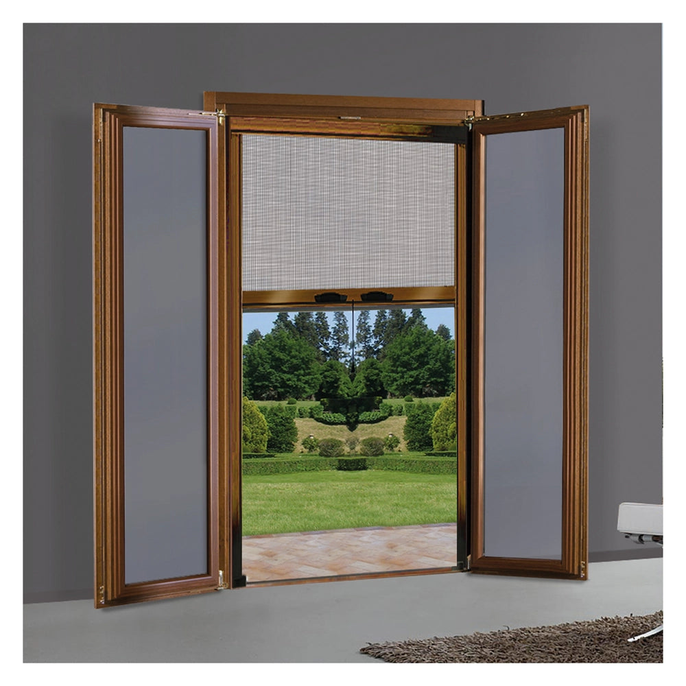 ZANZARIERA A RULLO VERTICALE PER PORTA/FINESTRA cm 100 x 250 - marrone ral 8017  - KASART