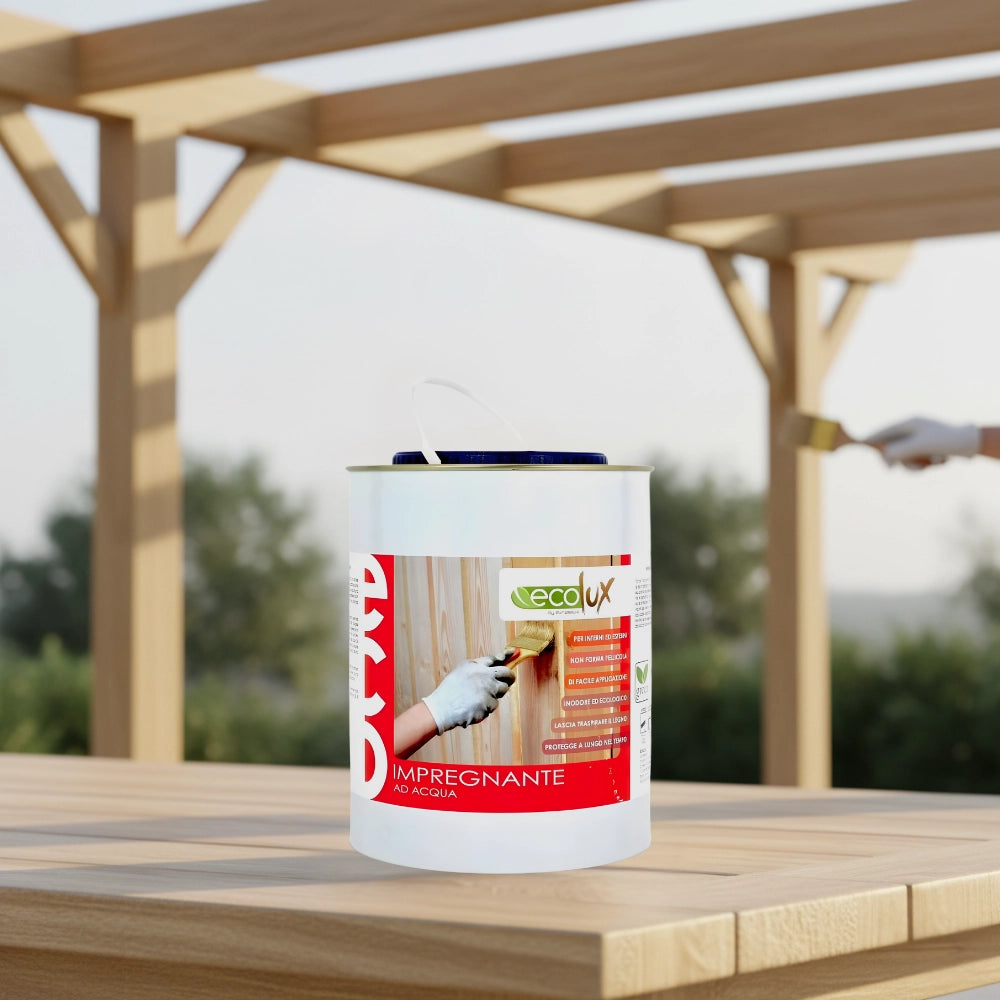 Ecolux impregnante fondo protettivo acrilico pigmentato rovere per legno *** formato 2.5 lt, confezione 1