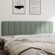 Cuscino Testiera Hanko Grigio Chiaro 200 cm in Velluto 374689