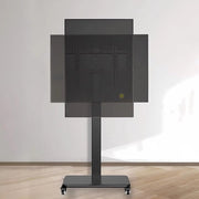 Scaffale per TV Scaffale per TV mobile su ruote per schermi da 32 a 75 pollici Scaffale per TV portatile su ruote VESA 100x100-600x400 Carrello per TV con ruote (TV da 32 a 55 pollici)
