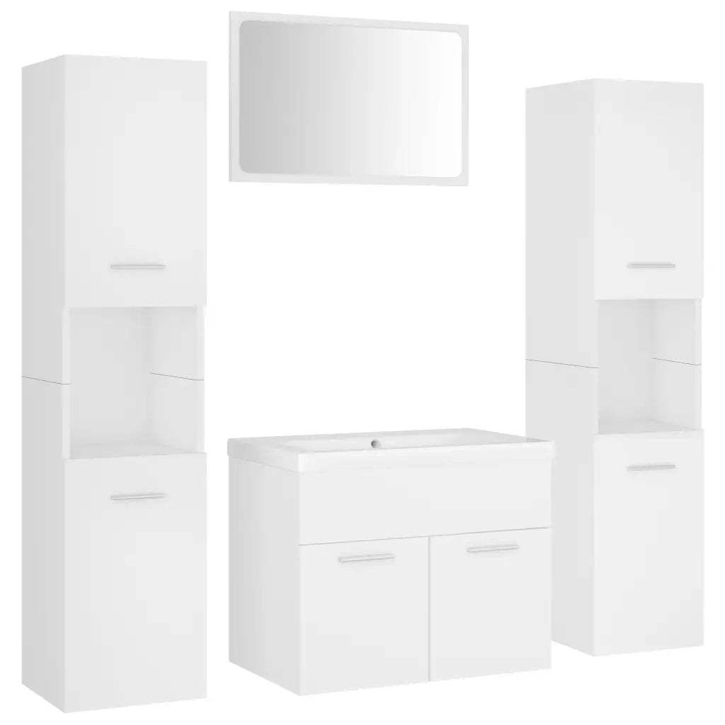 Set Mobili da Bagno Bianco in Truciolato cod mxl 71924