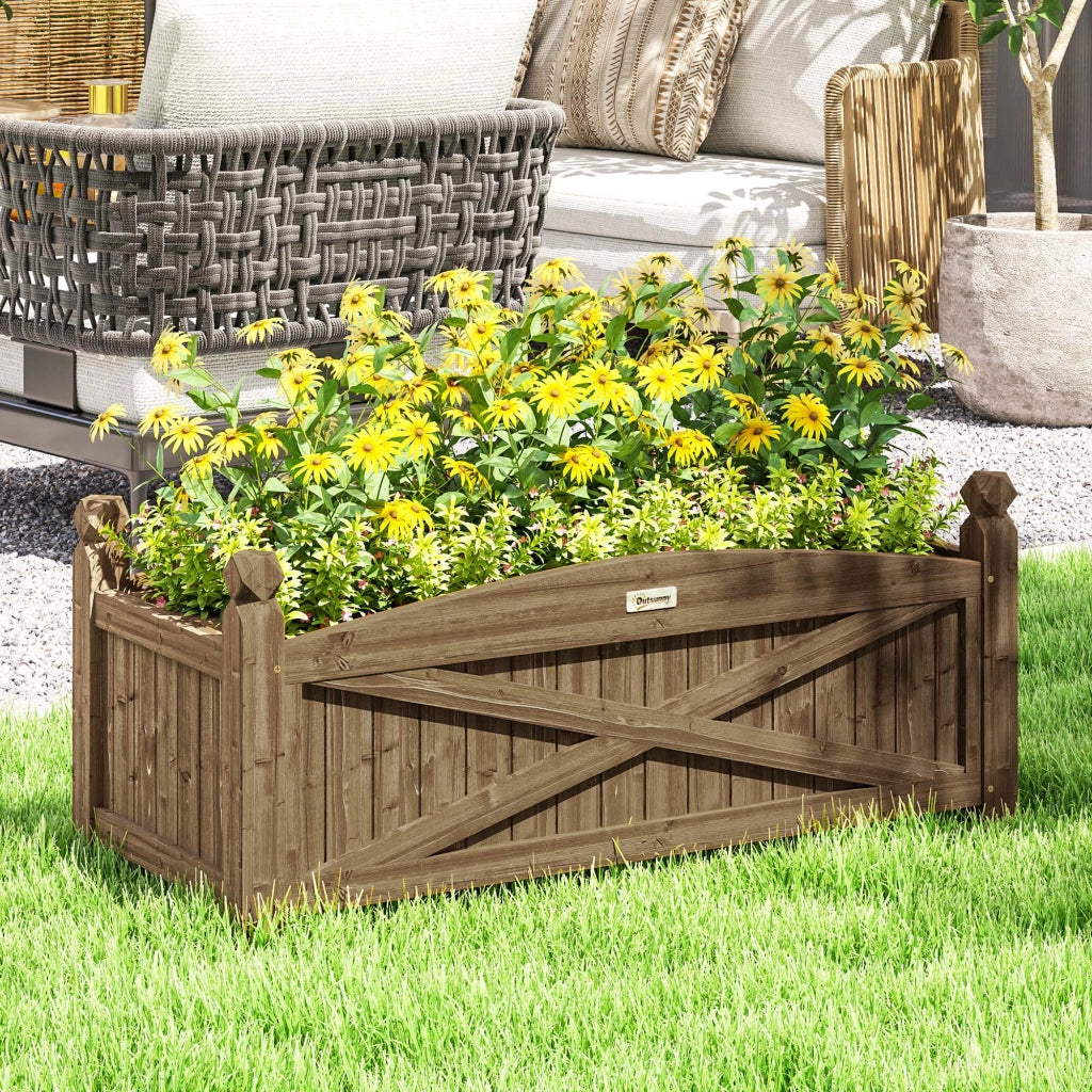 Giardiniera in legno ¨C zephmum ¨C marrone scuro 90x39x37