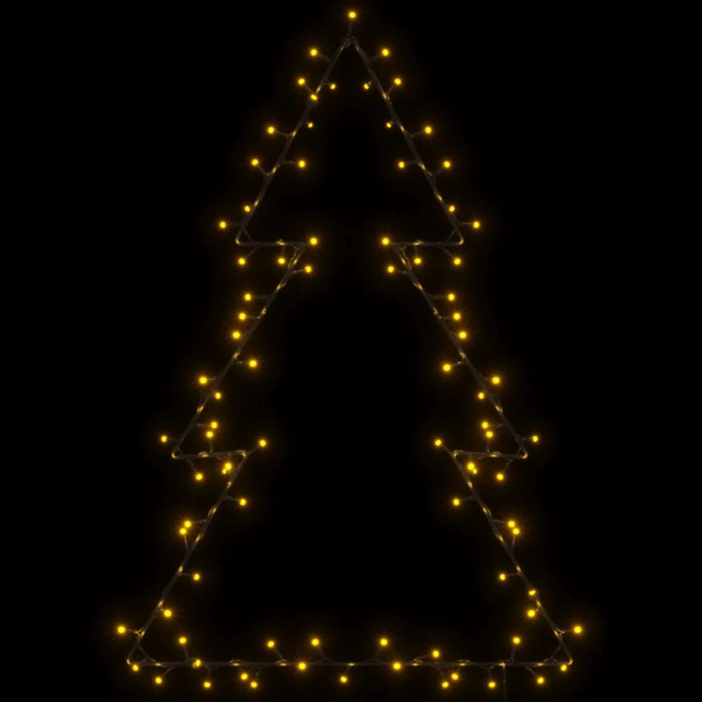 Luci di Natale Albero di Natale Silhouette 115 LED Bianco Caldo CFW3419351