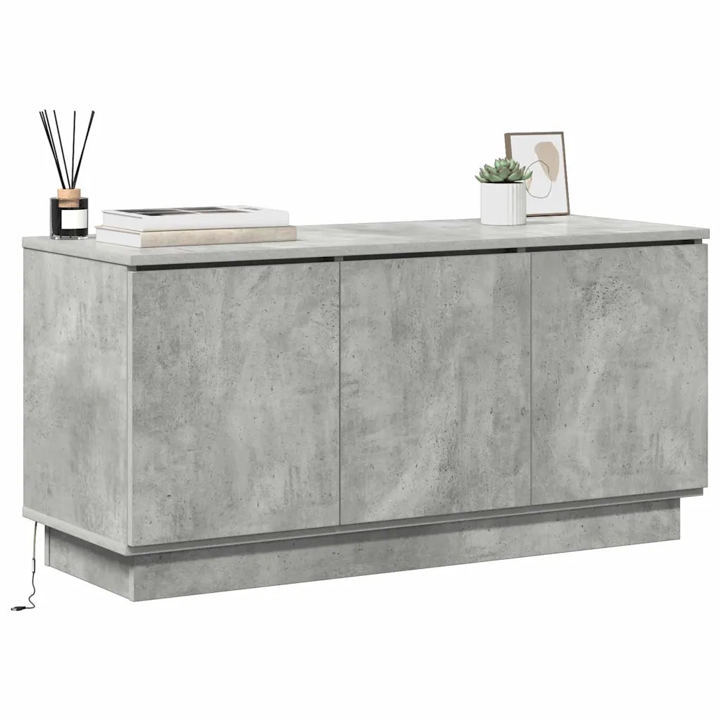 Mobile TV Grigio cemento 100 x 38 x 49 cm Legno multistrato 869669