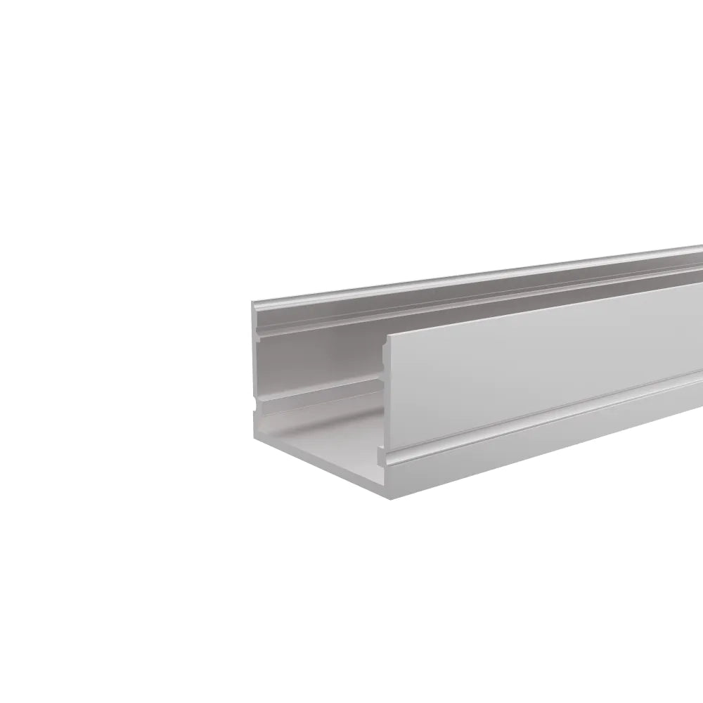 Profilo lineare XL 2mt in alluminio silver per striscia led