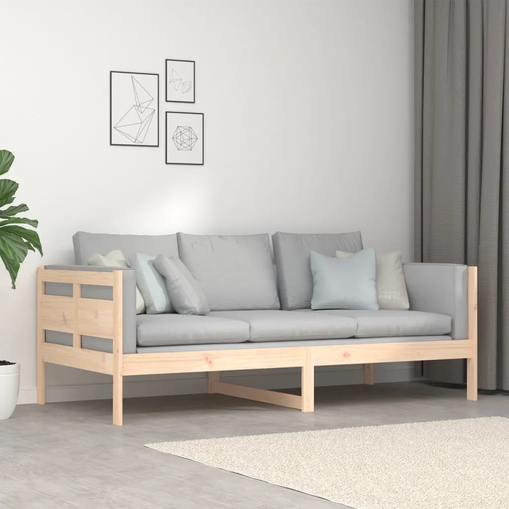 Letto singolo | Letto per adulti | Dormeuse in Legno Massello di Pino 90x190 cm